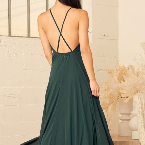 Lulus Mythical Kind of Love Maxi Dress, size M, Navy blue - Picture 1 of 6